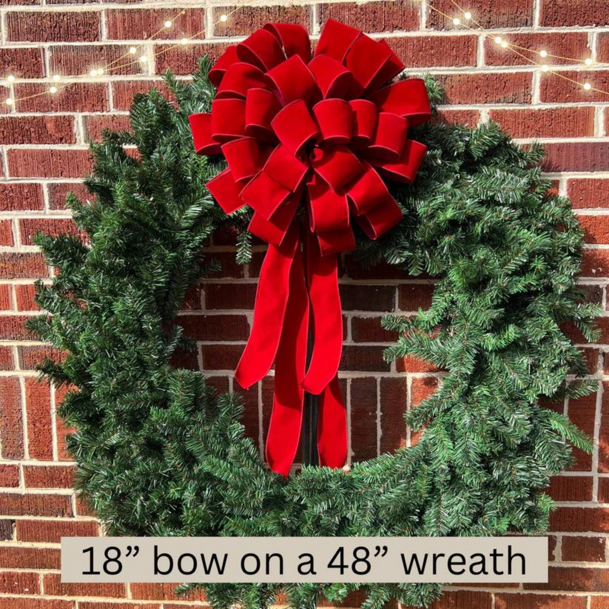 Giant Christmas Bow INDOOR/OUTDOOR Giant Door Bow Christmas Outdoor Decor - Beth and Company