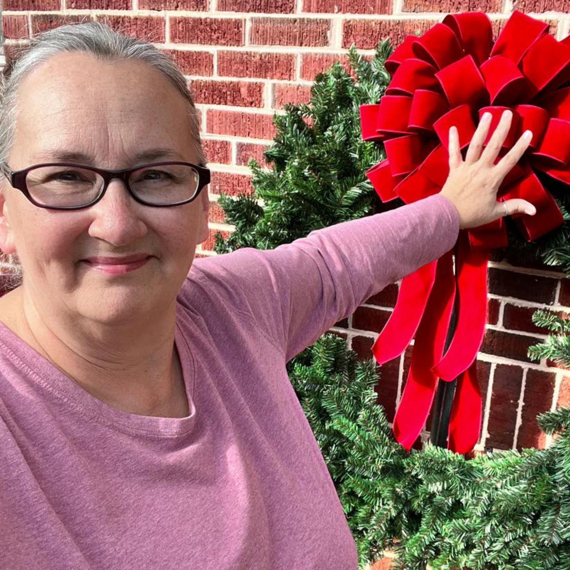 Giant Christmas Bow INDOOR/OUTDOOR Giant Door Bow Christmas Outdoor Decor - Beth and Company