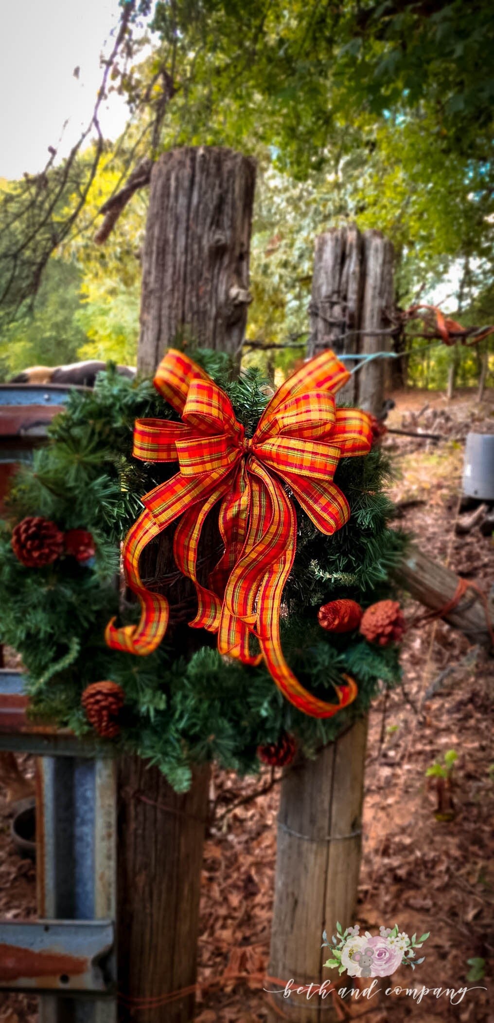 Fall Plaid Wreath Bow, Fall Wreath Bow, Fall Plaid Swag Bow, Plaid Bow for garland, Fall bow for the front door, Thanksgiving wreath bow