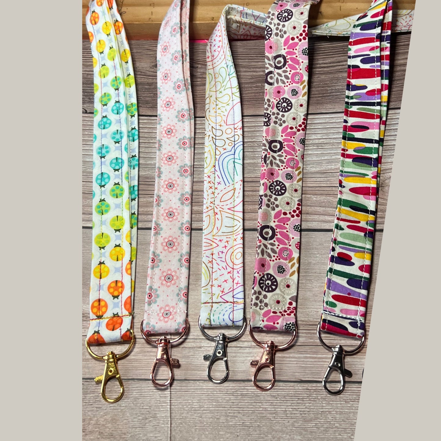 Lanyard Handmade Cotton ID Holder Lanyard for School or Work ID Badge