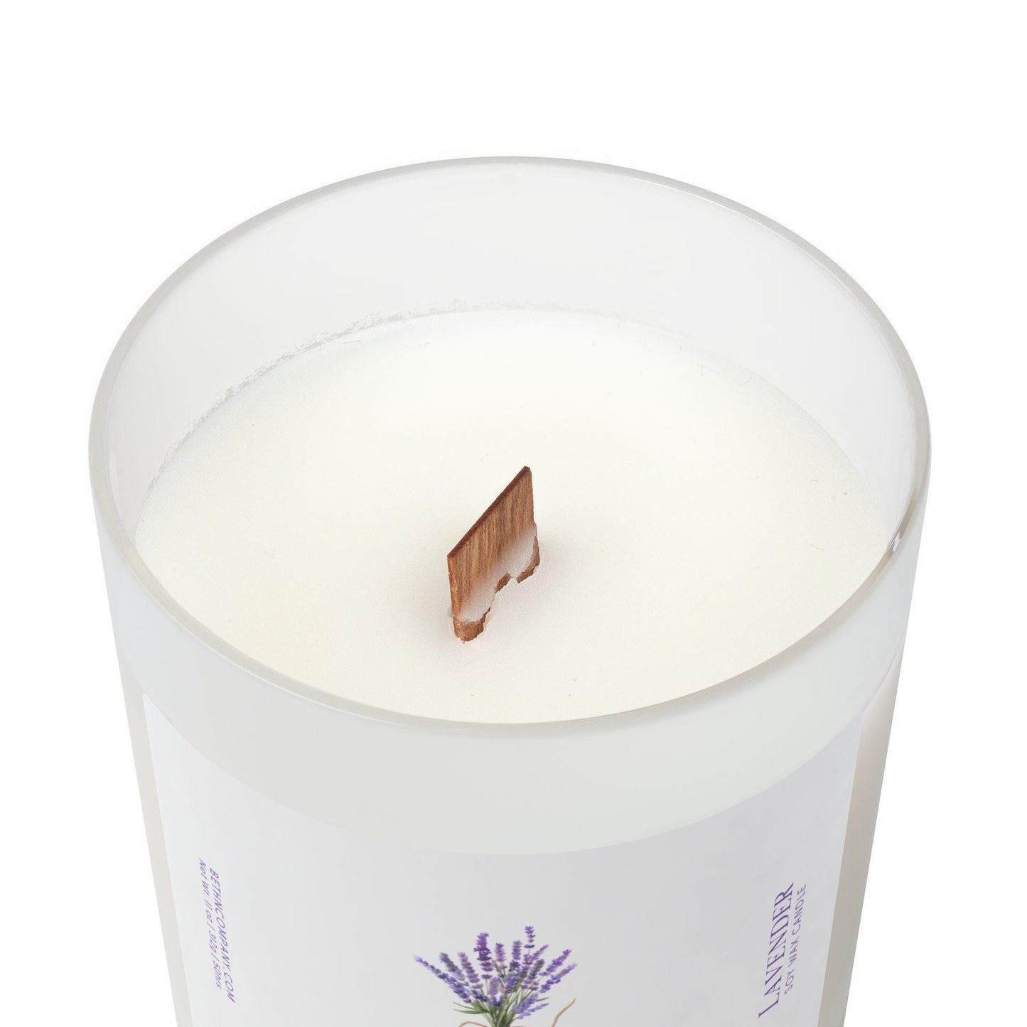 Lavender Soy Wax Candle, Relaxing Aromatherapy Natural Essential Oils Calming Decor Inspirational Quote