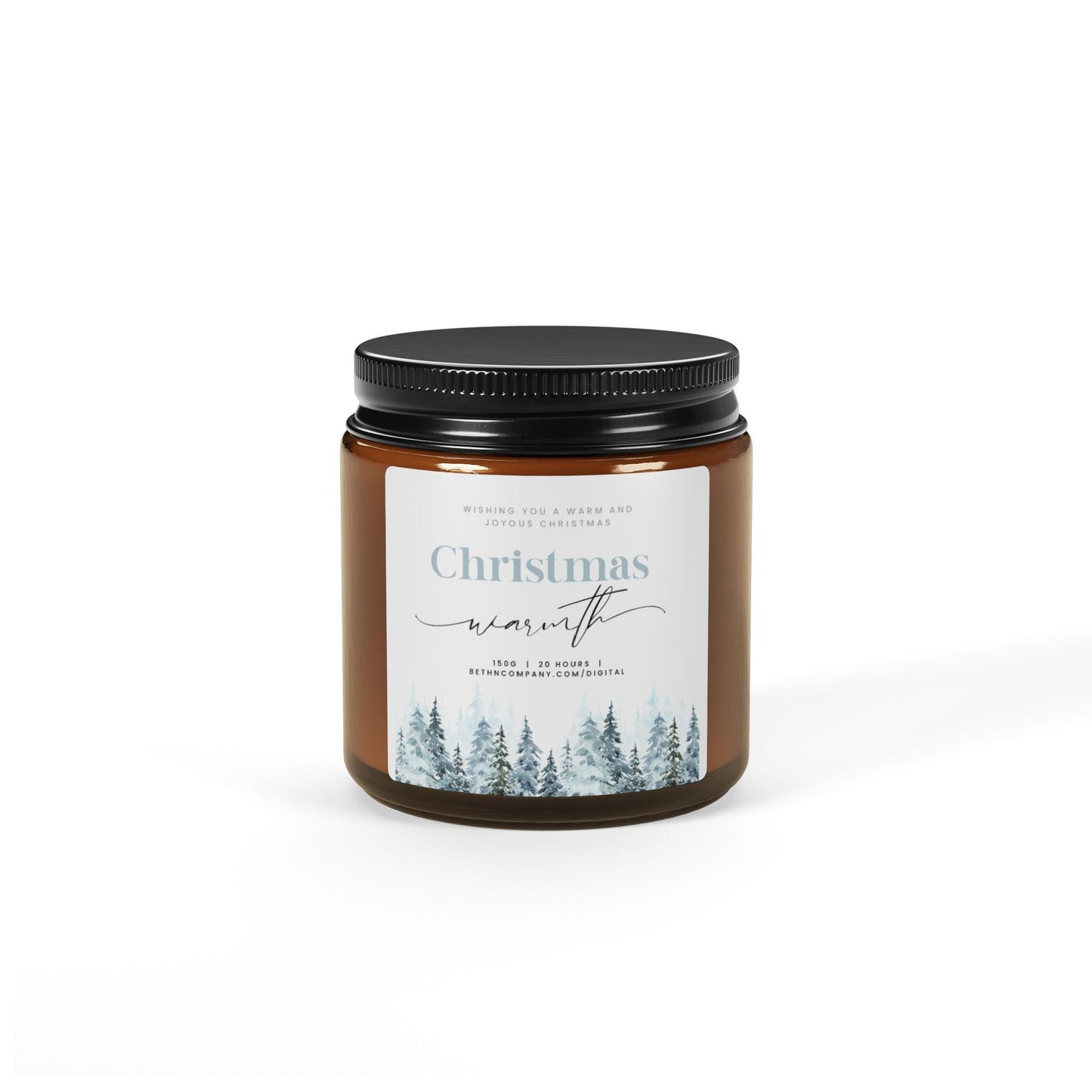 Cozy Christmas Scented Soy Candle Orange Spice Fir Smokey Fireplace Holiday Decor Home Fragrance Winter Aromatherapy