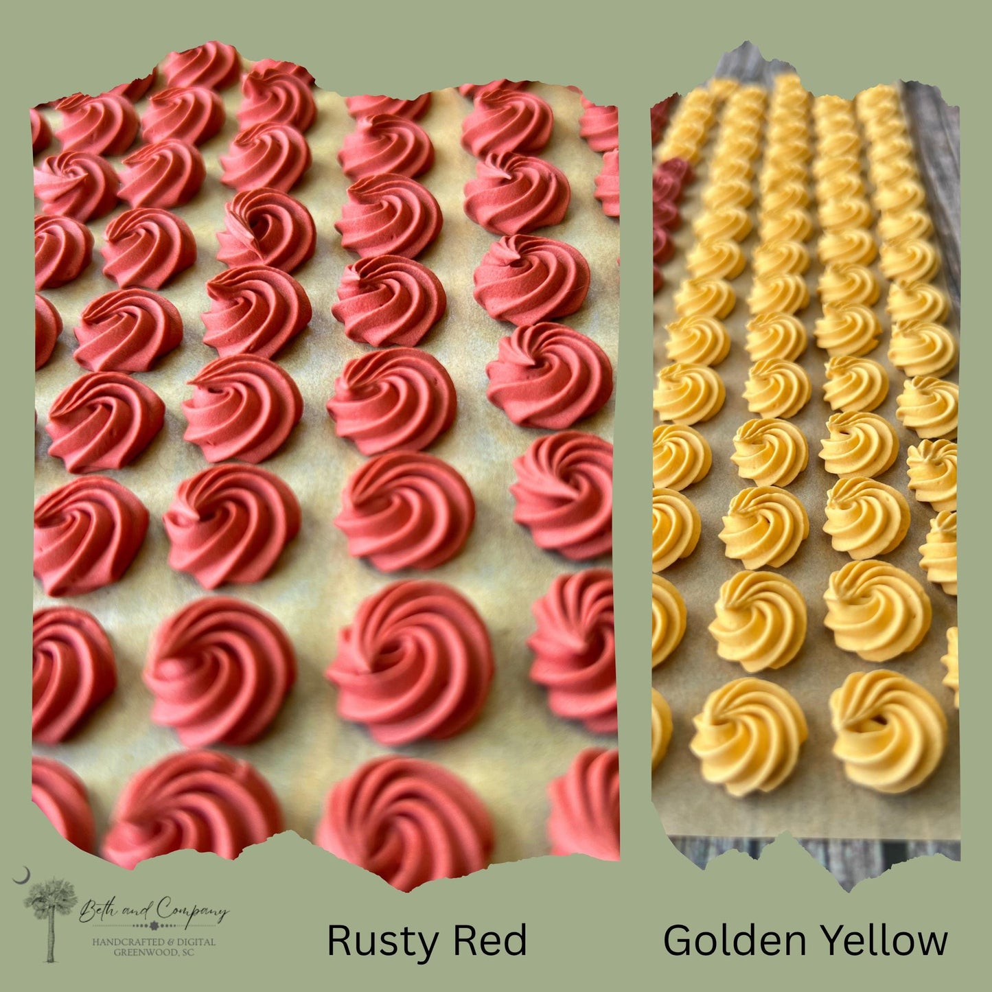 Royal Icing Rosettes ā Autumn Colors | Fall Cake & Cookie Decorations | Handmade Edible Flowers | Ready to Ship