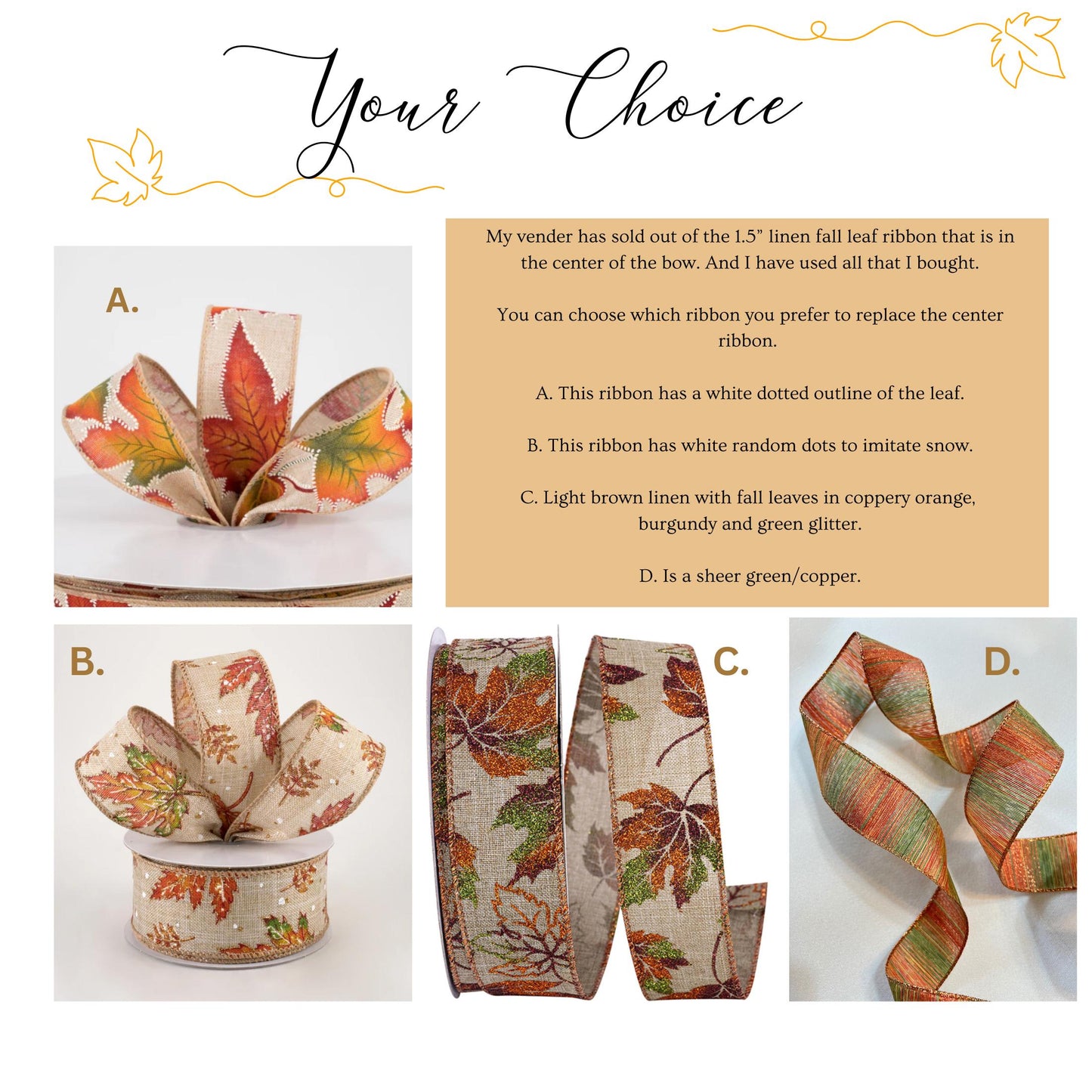 Large Fall Bow for Front Porch or Mailbox Fall Decor Mixed Ribbon Bow Fall Wreath Bow Thanksgiving Decor Fall Wreath Bow Fall Lantern Bow
