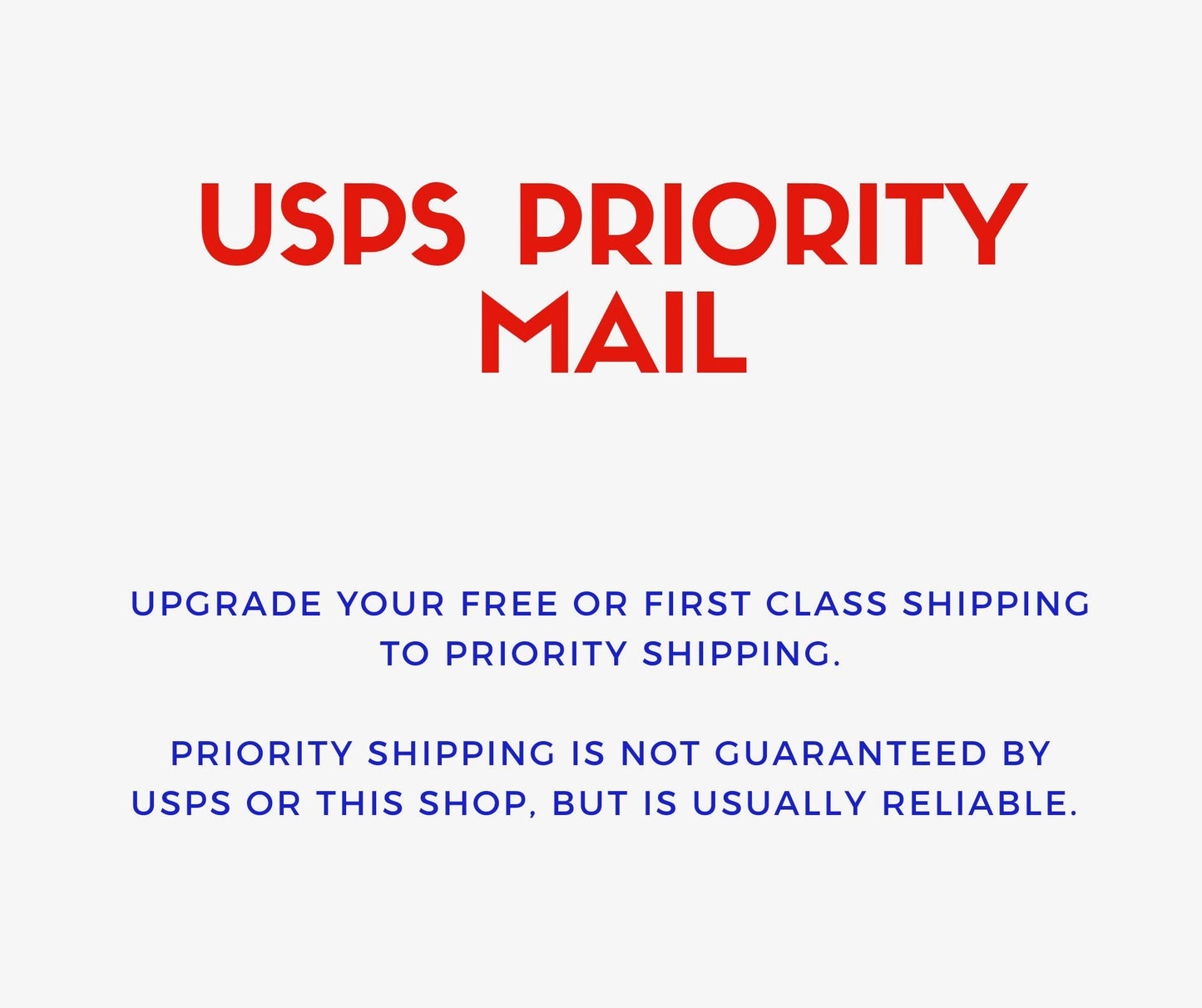 Upgrade shipping - Beth and Company
