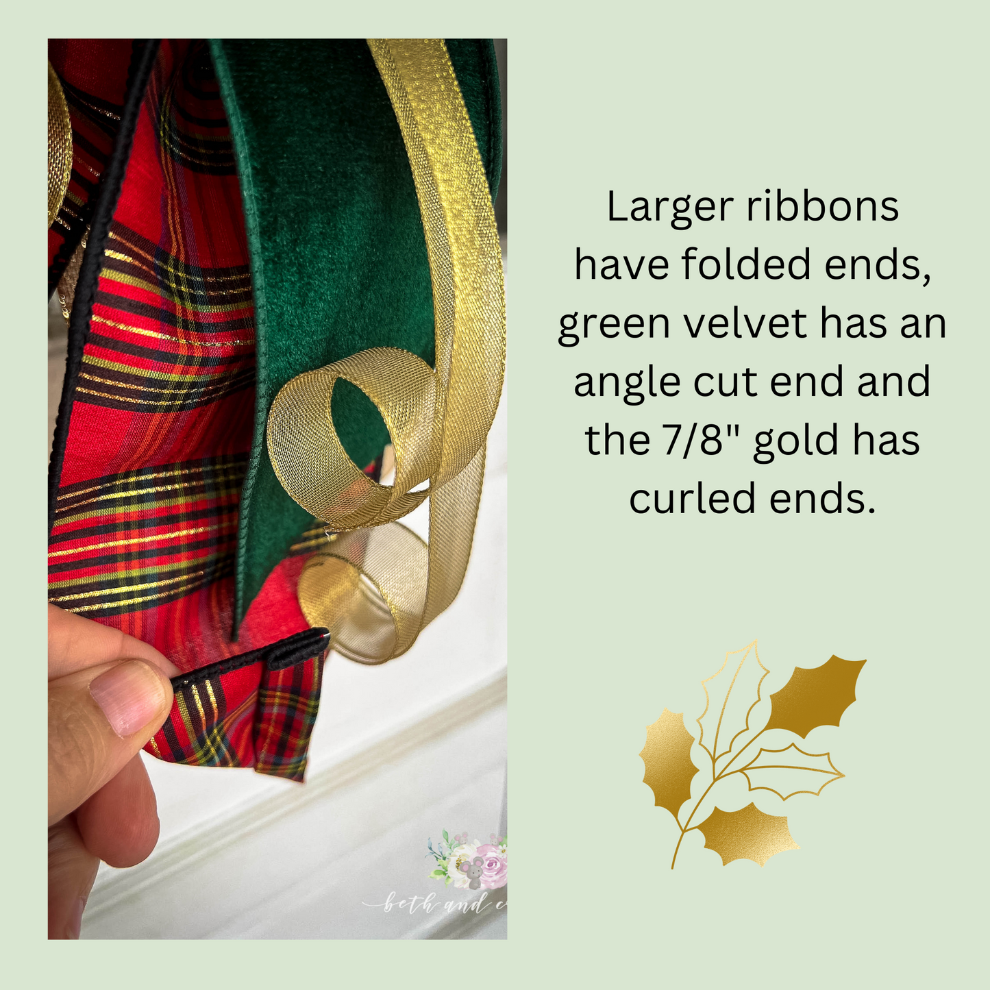Elegant Edinburgh Plaid Christmas Bow