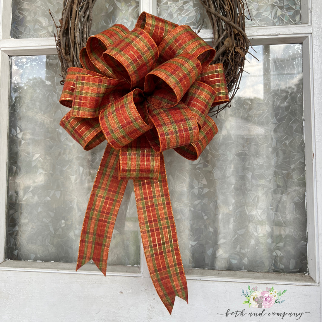 Elevate Your Autumn Decor with Beth & Company's Stunning Fall Wreath Bow