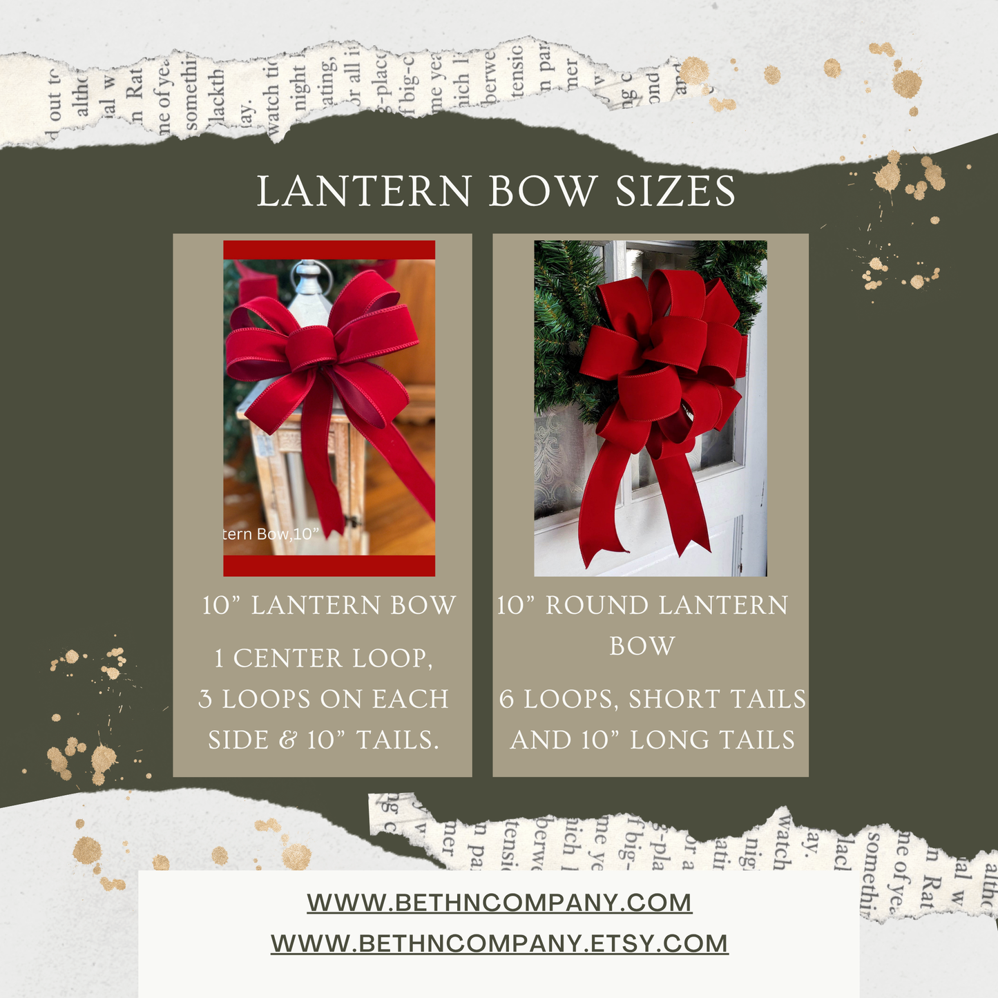 Christmas Bow OUTDOOR Scarlet Red Velvet Christmas wreath bow Weatherproof Christmas Bow 2.5" width wired ribbon Outside Christmas Bows