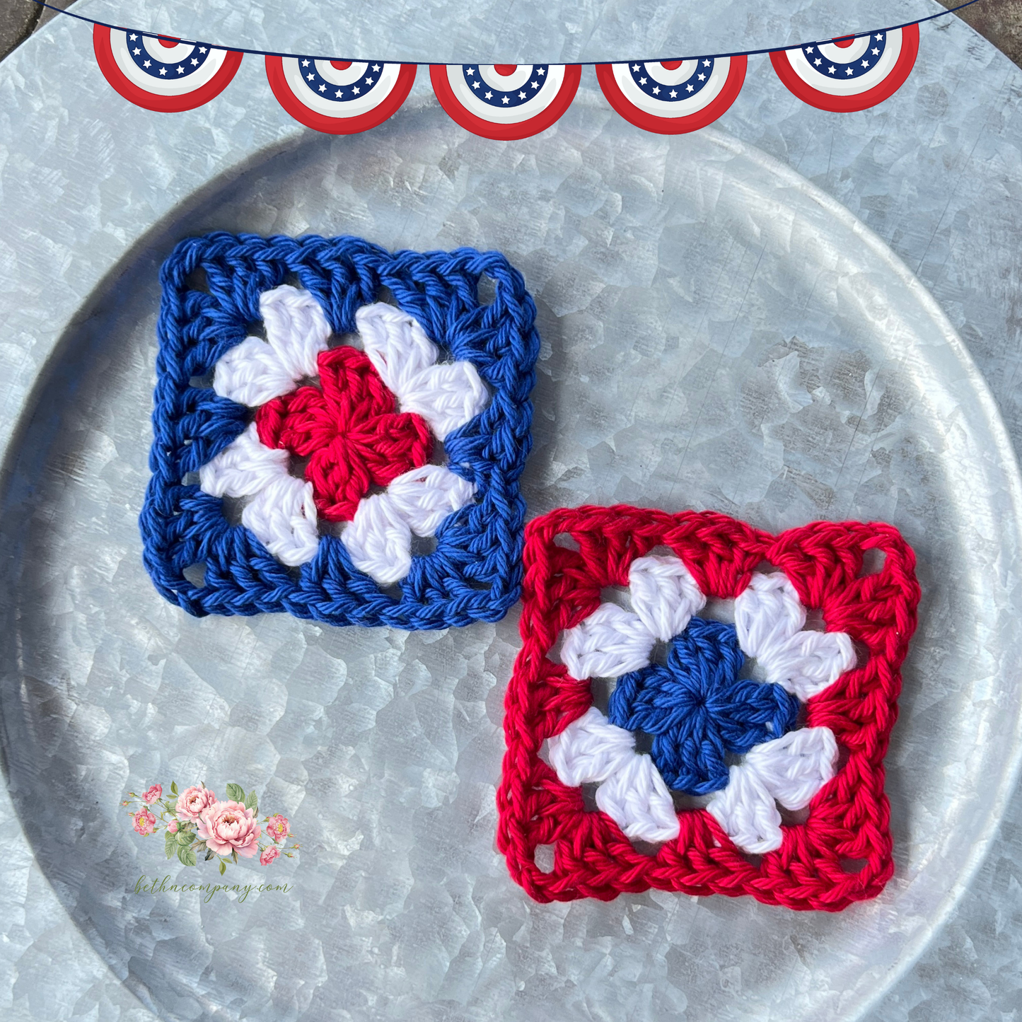 Patriotic Granny Squares