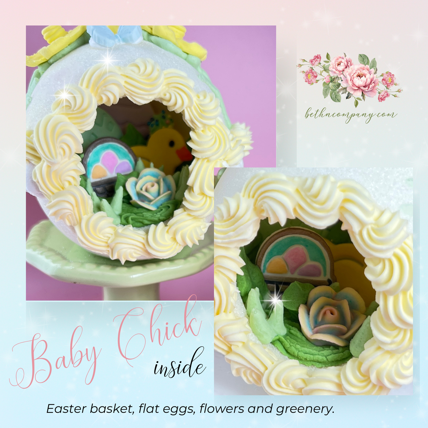 Small Daffodil Sugar Egg