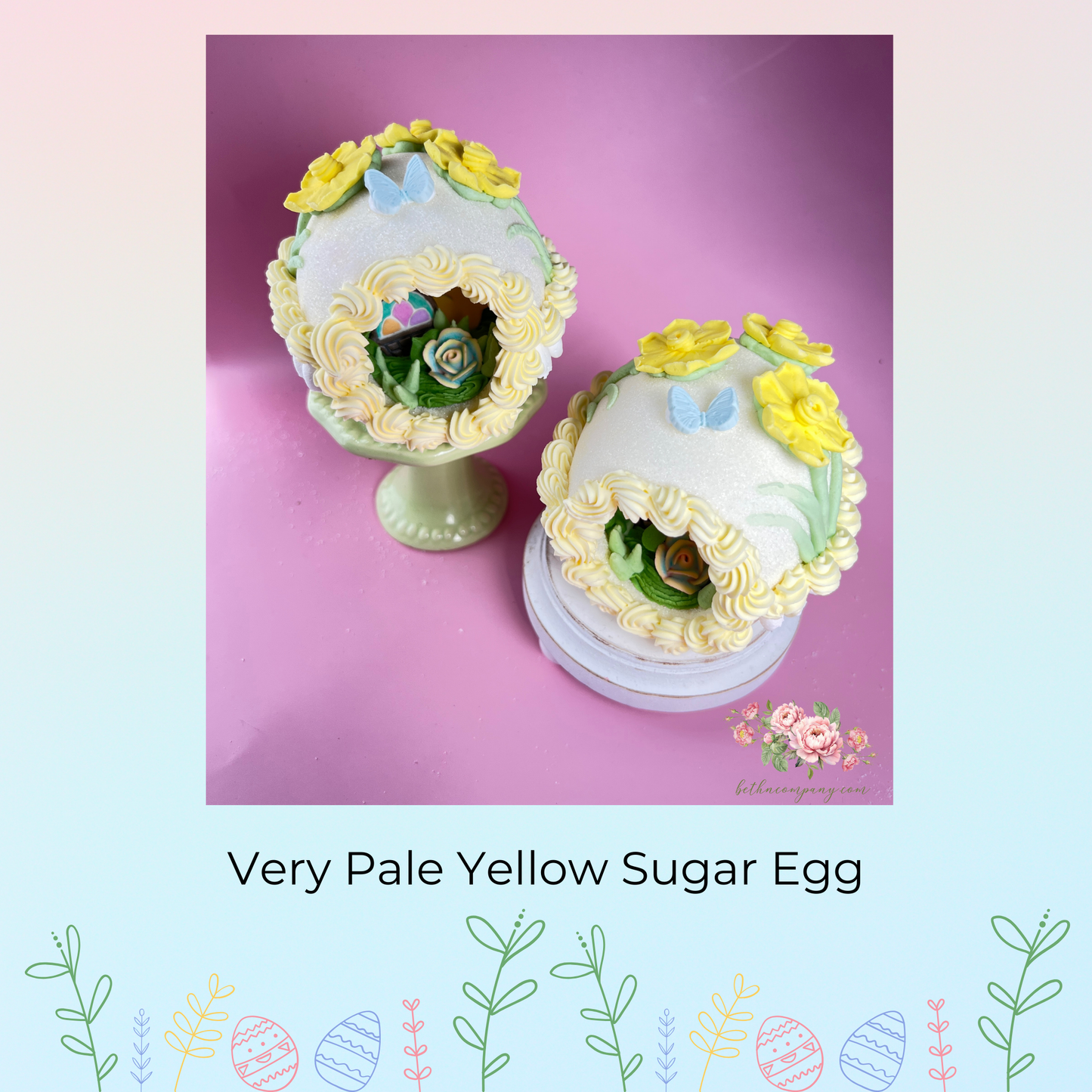 Small Daffodil Sugar Egg