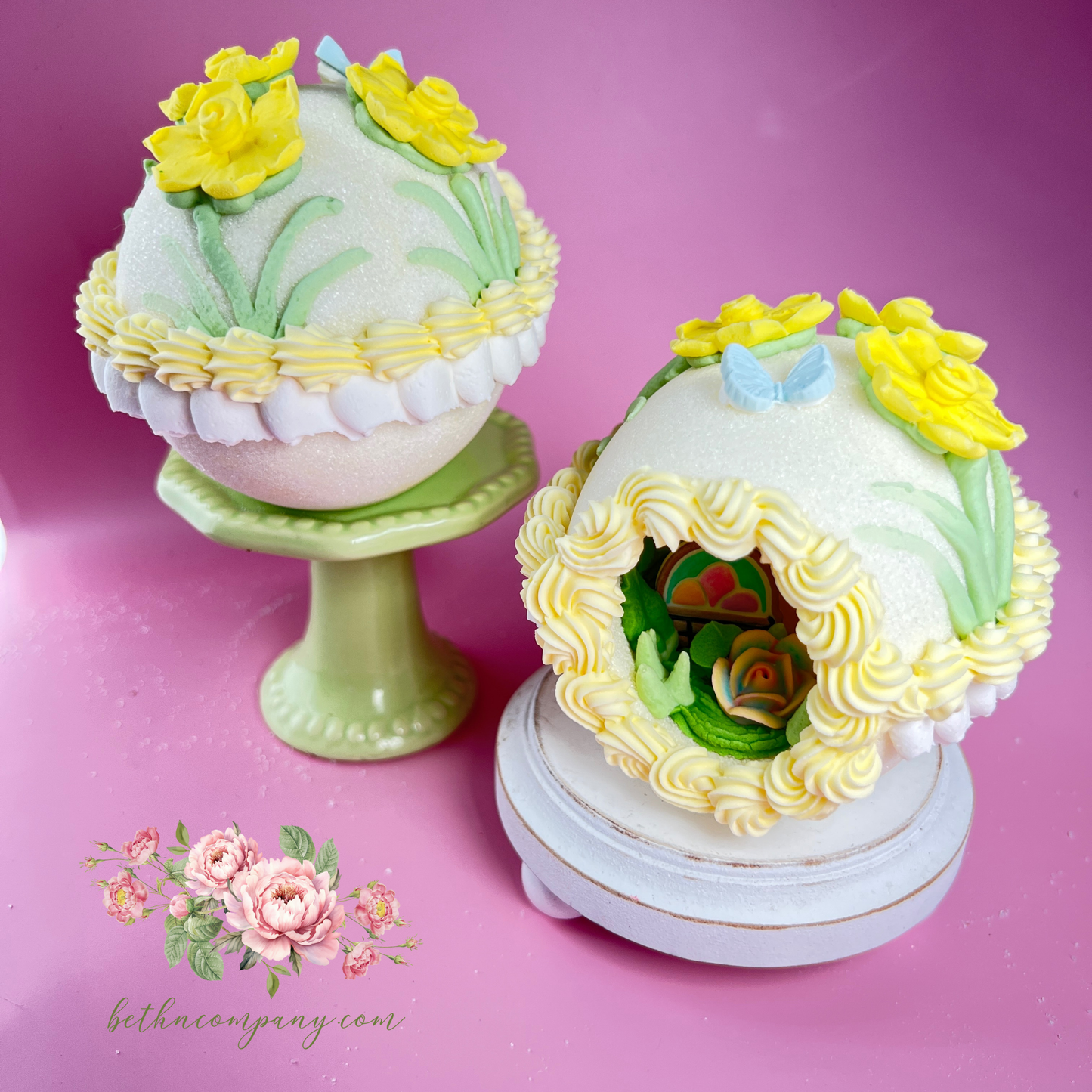 Small Daffodil Sugar Egg