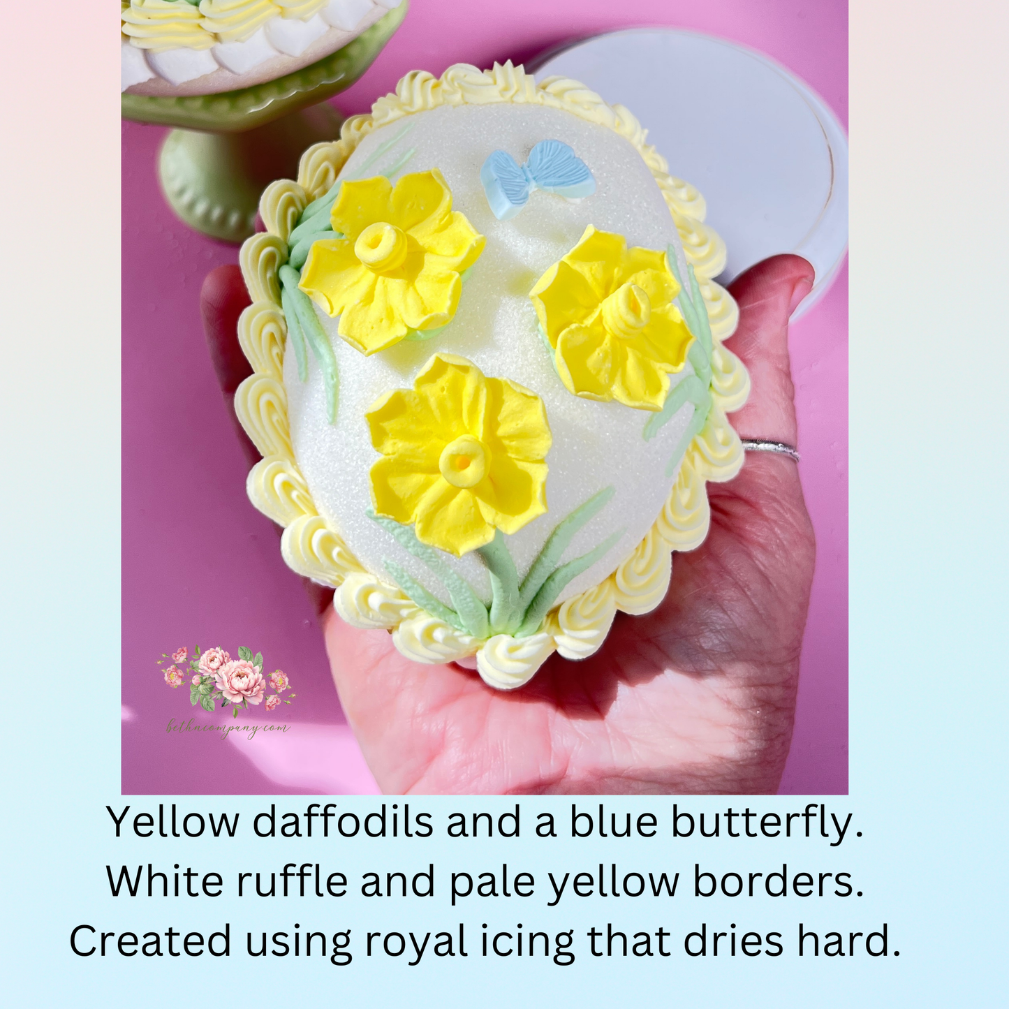 Small Daffodil Sugar Egg