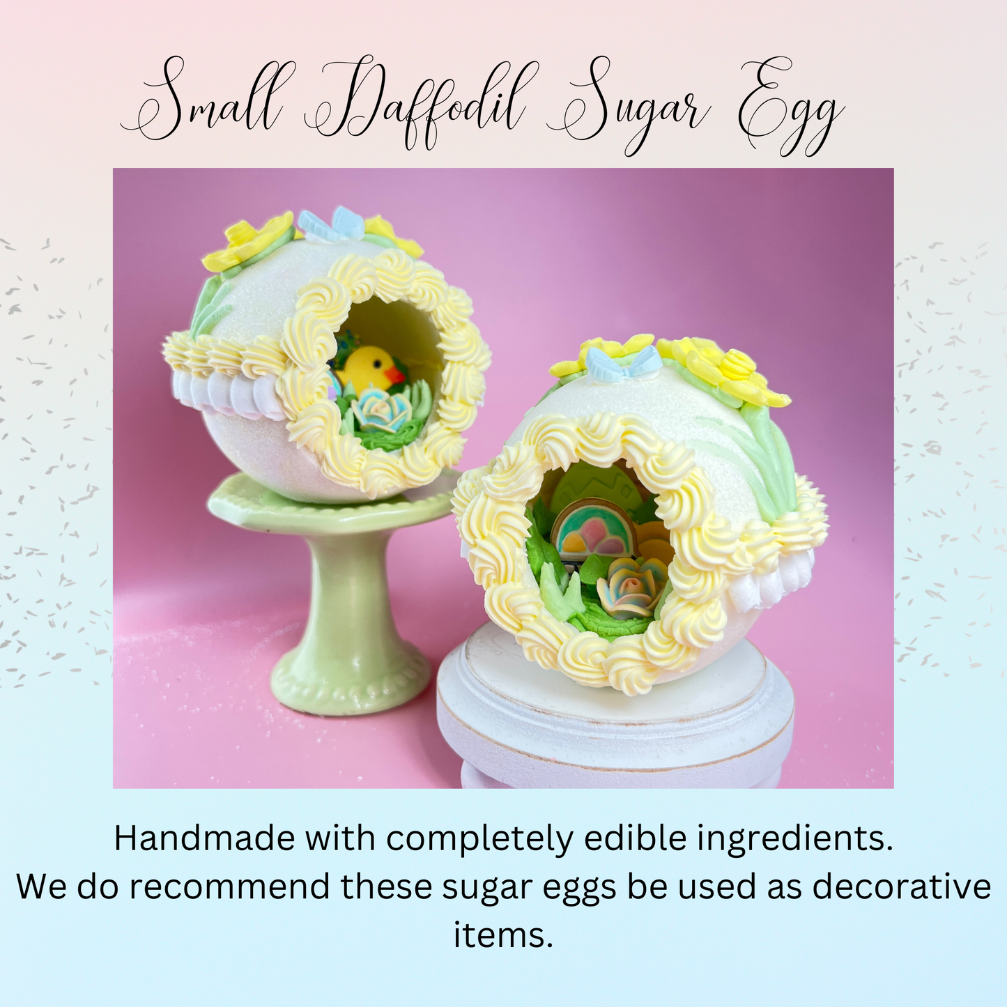 Small Daffodil Sugar Egg
