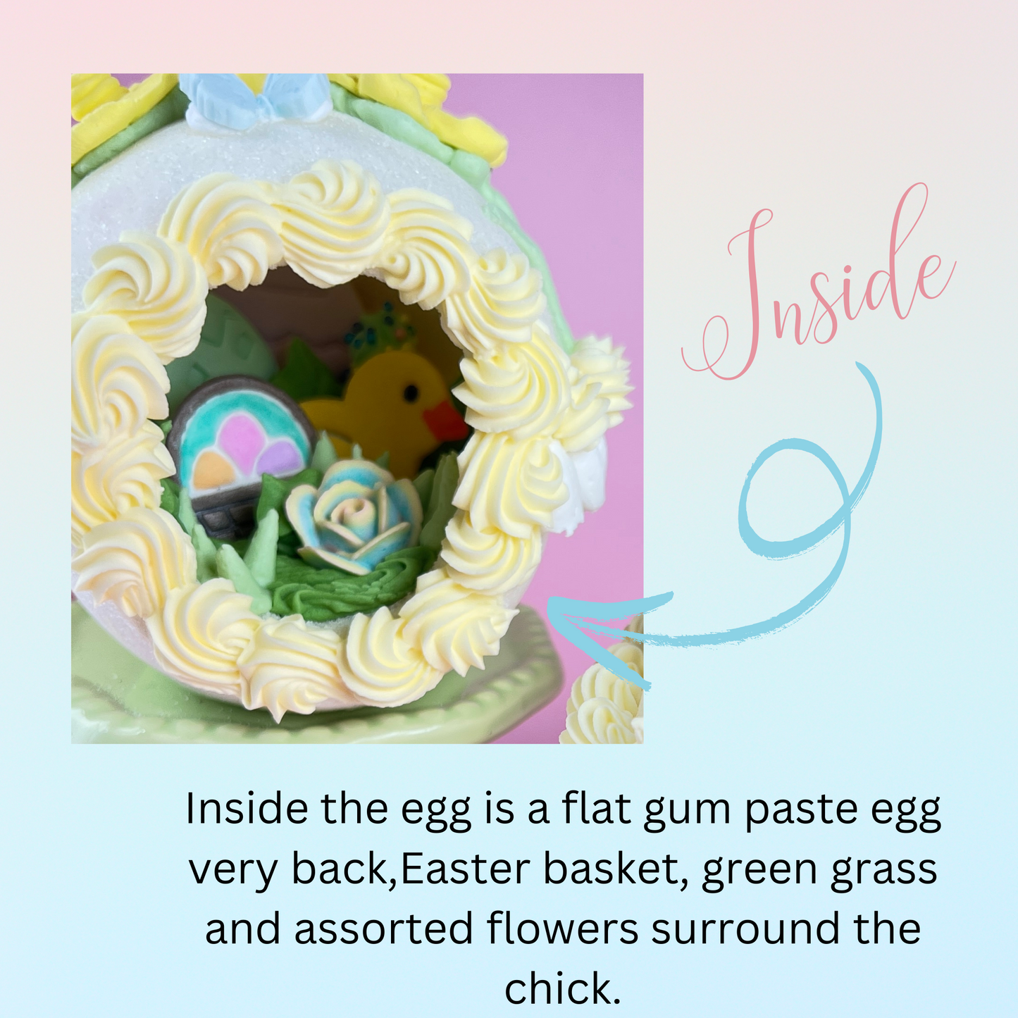 Small Daffodil Sugar Egg