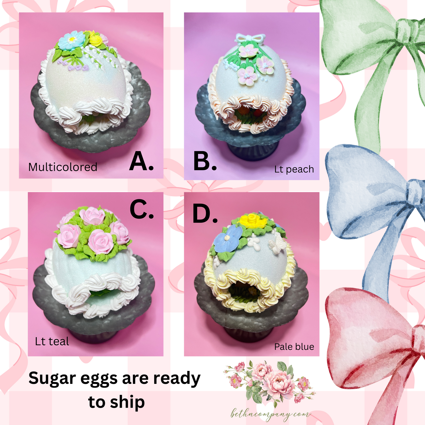 Limited Edition Handmade Sugar Easter Eggs – Sweet Spring Delights
