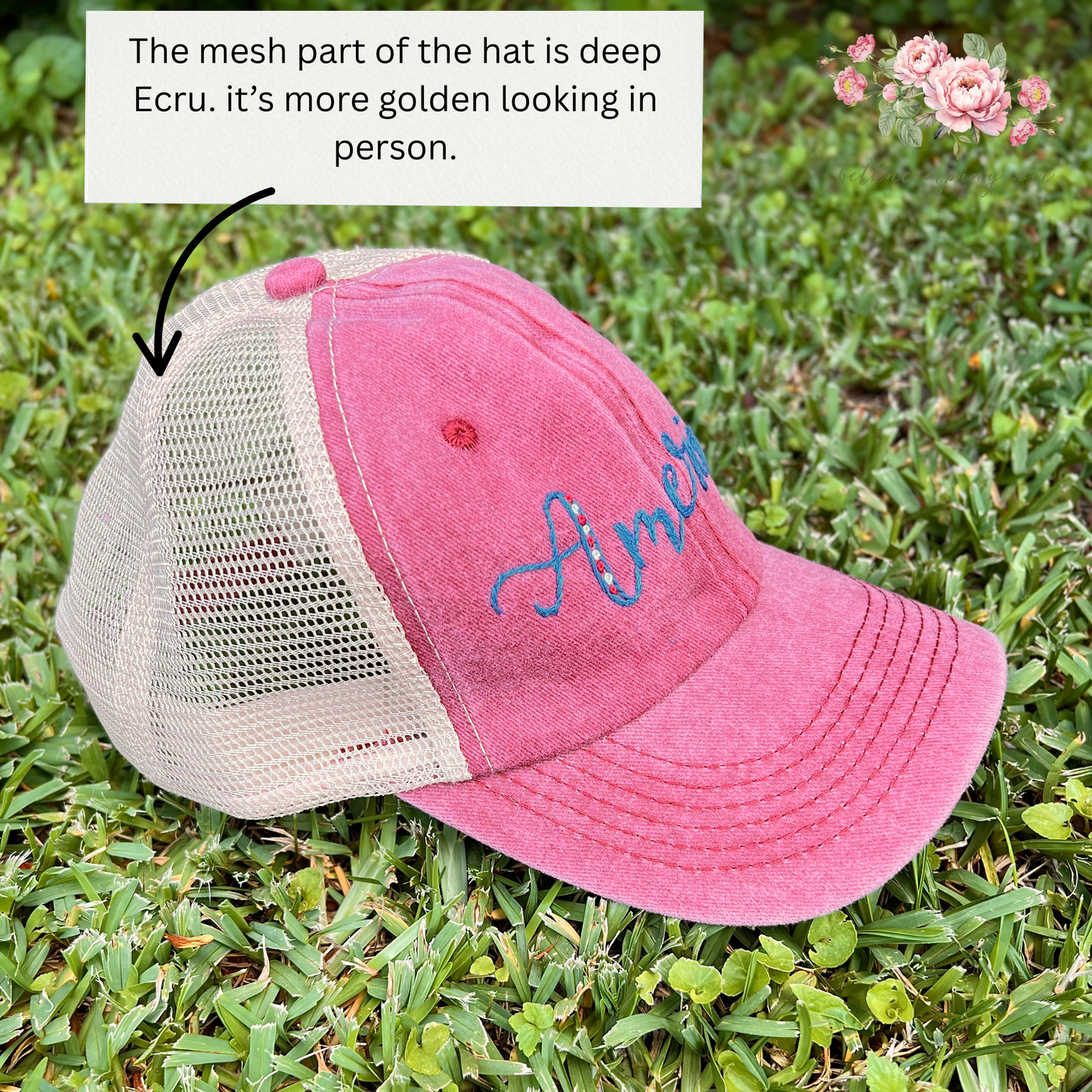 Hand-Lettered “America” Cap | Handmade Patriotic Style