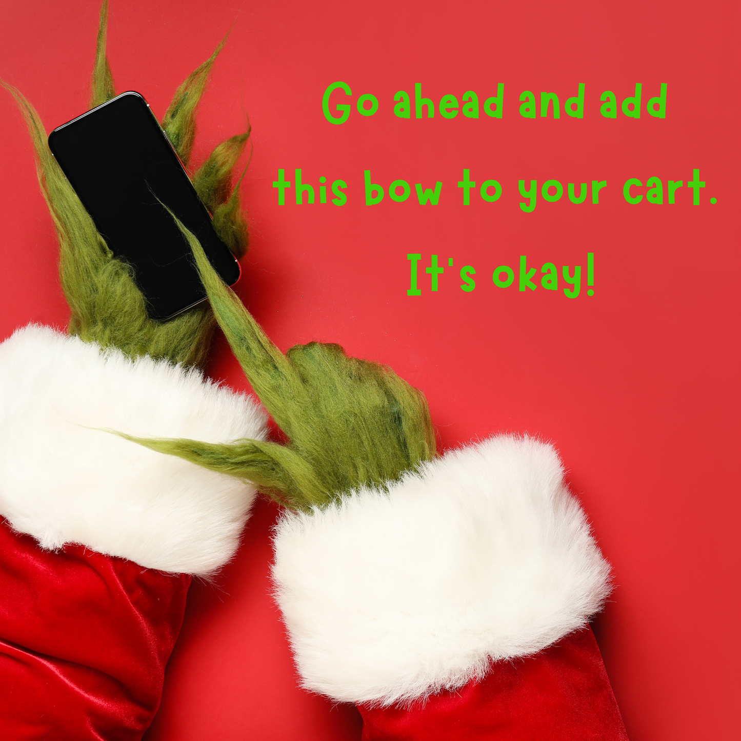 Green Whimsical Christmas Tree Topper Bow | Oversized Holiday Wreath Bow | Red & Lime Whoville Style Ribbon | Fun Festive Holiday Decor