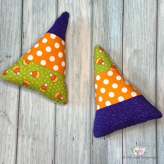 Fall Ornaments Candy Corn Wreath Picks Fun Fabric Candy Corn Wreath Attachments Fall Home Decor Tiered Shelf Accents Halloween Decorations