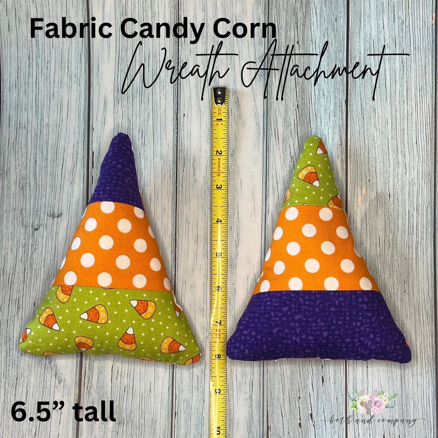 Fall Ornaments Candy Corn Wreath Picks Fun Fabric Candy Corn Wreath Attachments Fall Home Decor Tiered Shelf Accents Halloween Decorations