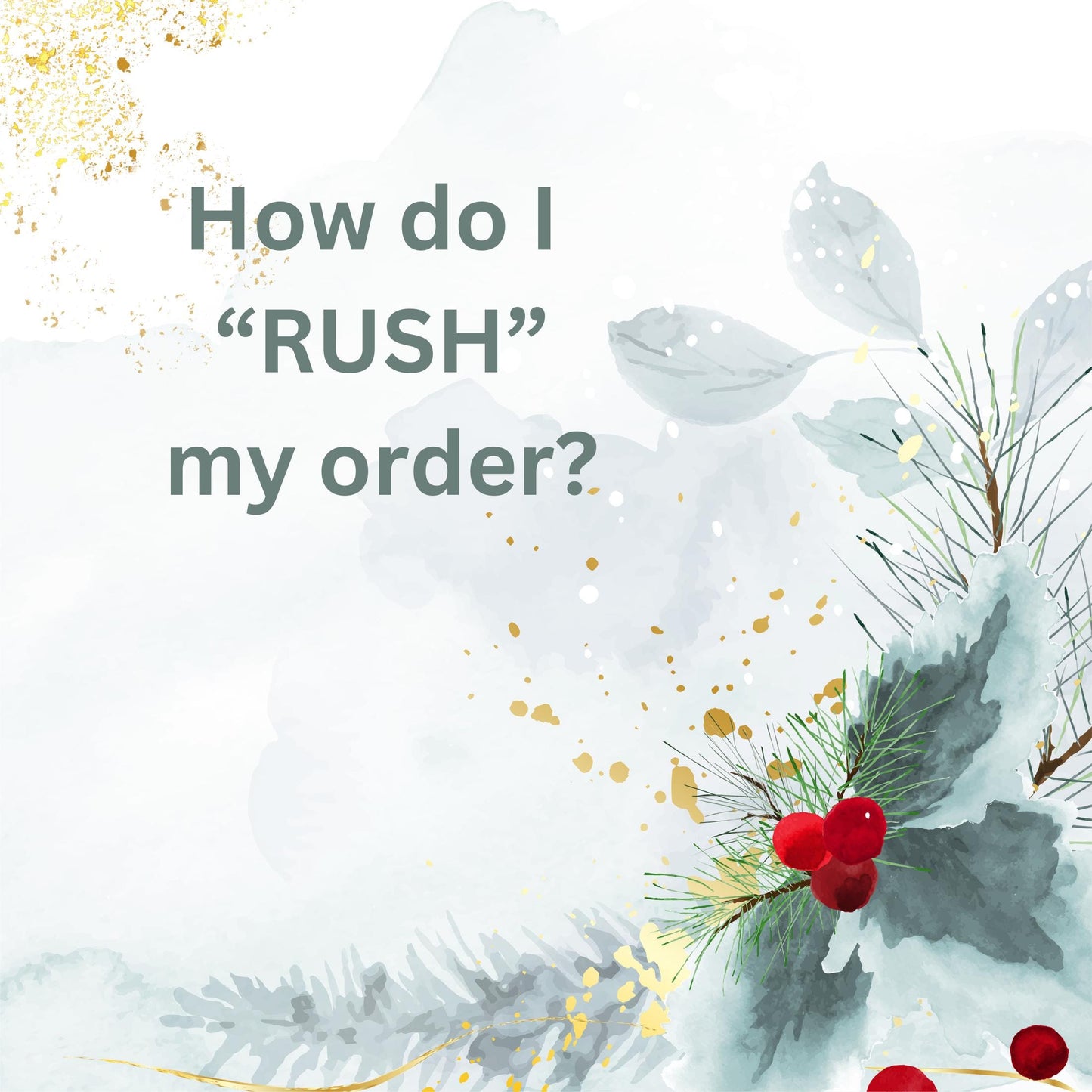 Rush my Order