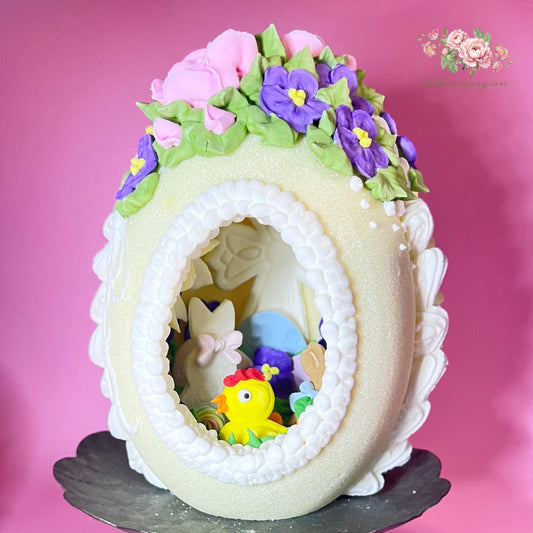 Sugar Eggs Religious Medium Upright Sugar Egg Panoramic Sugar Easter Eggs with scene inside Personalized Handmade Perfect Easter Gift
