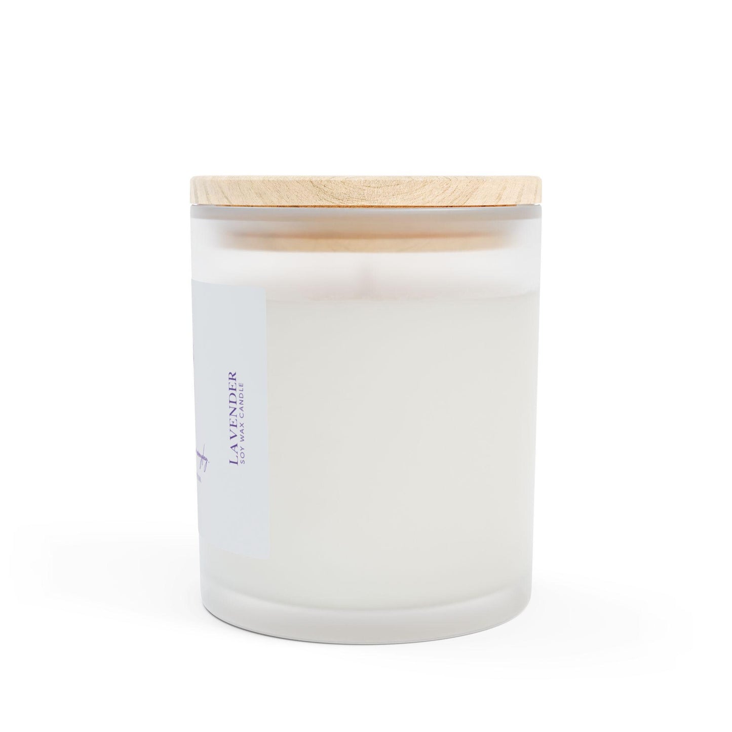 Lavender Soy Wax Candle, Relaxing Aromatherapy  Natural Essential Oils Calming Decor Inspirational Quote