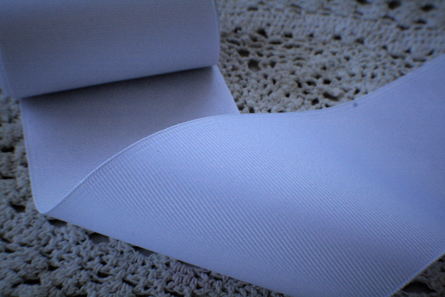 3" Wide White Grosgrain Ribbon - Grosgrain Ribbon by the yard -  Cheer Ribbon - Boutique Bow Ribbon