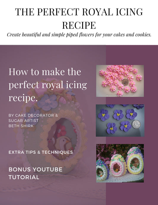 Royal Icing Recipe, The Perfect Royal Icing Recipe, Bonus Tutorial, How to Make Royal Icing Flowers