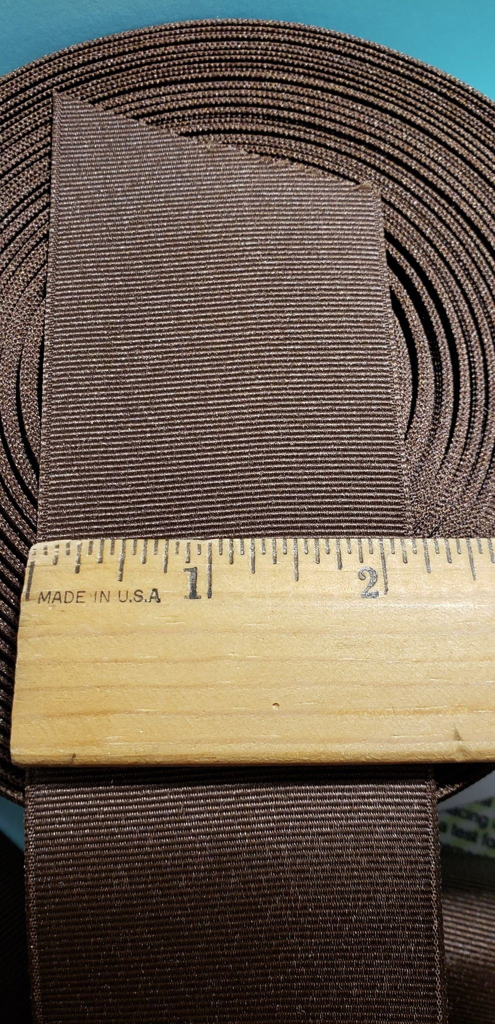 2.25" Wide Brown Grosgrain Ribbon - Sold by the yard -  Cheer Ribbon - Boutique Bow Ribbon