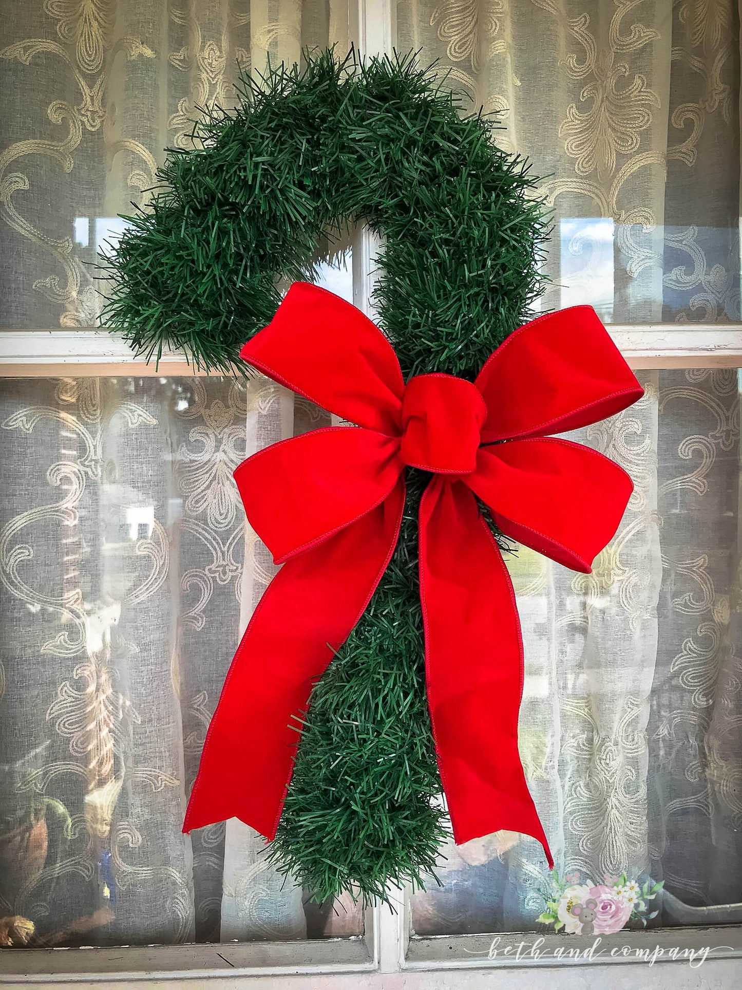 OUTDOOR Christmas Bow, Red Velvet Heavy Duty Gauged Wire Bow, Perfect for Northern Winters
