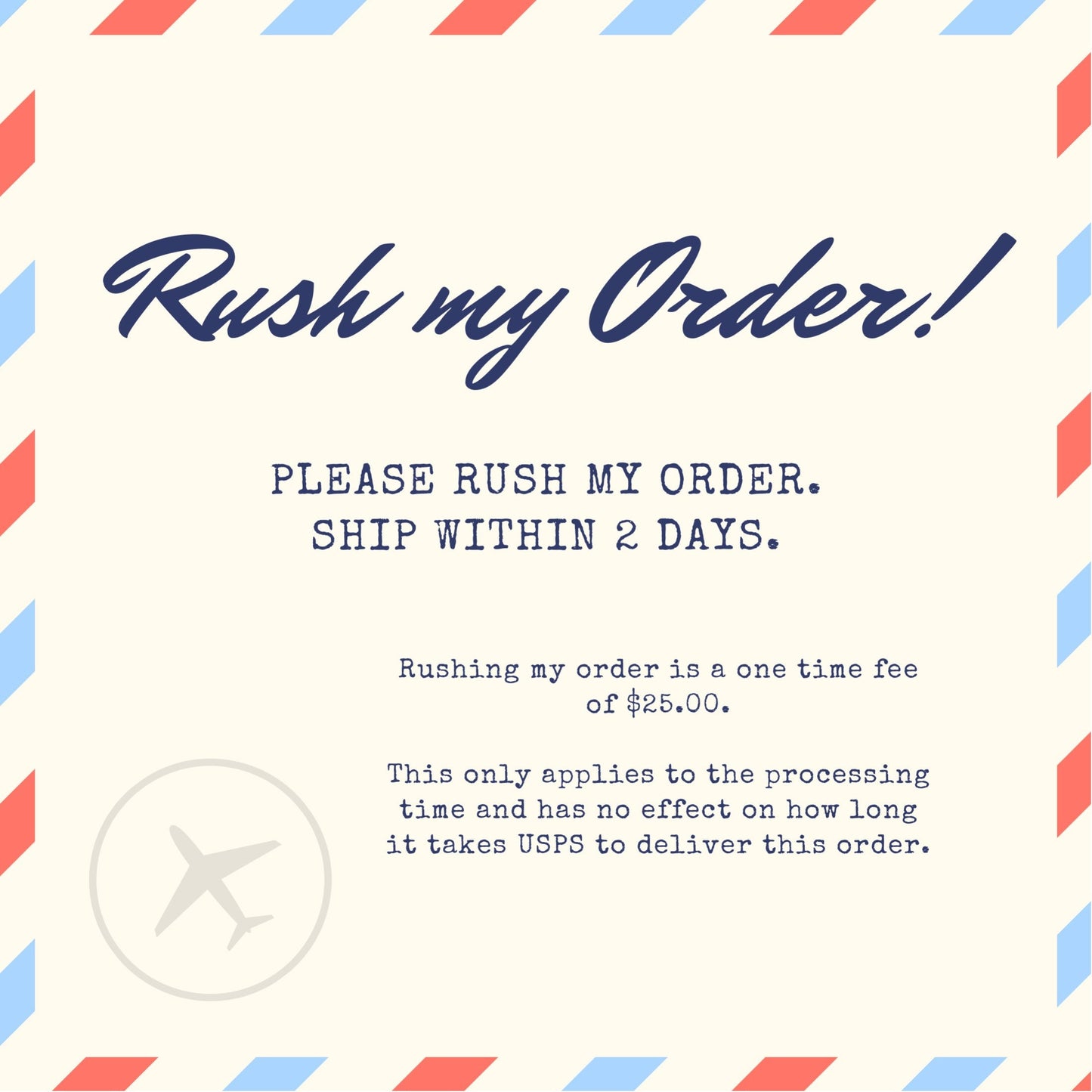 Rush my Order