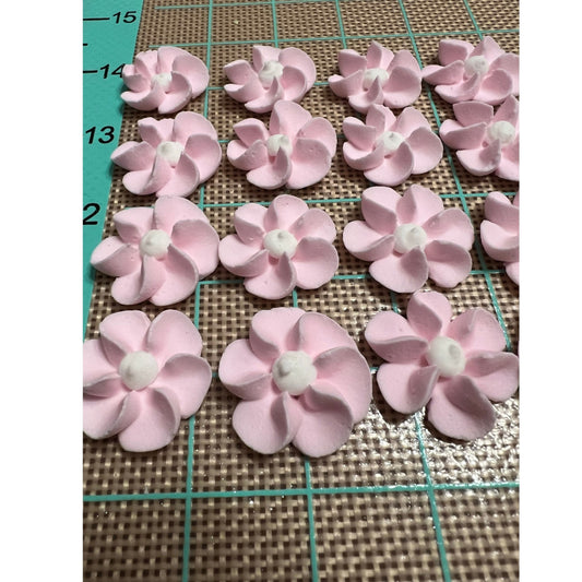 Royal Icing Flowers  Large Soft Pink Edible Drop Flowers  Sugar Flowers for Cake Decorating